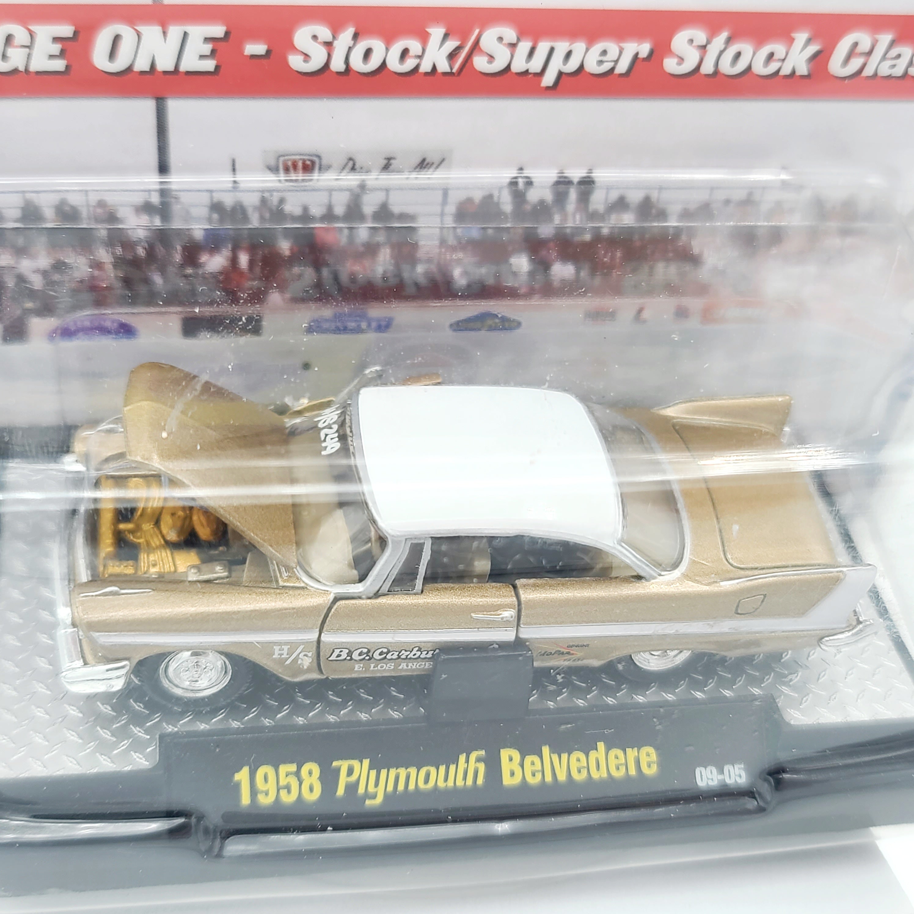 M2 Machines '58 Plymouth Belvedere - 1:64, Super Stock Class (2009 Auto-Drags Rel. 01)